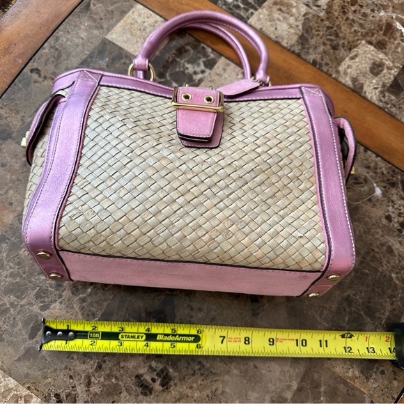 *LAST DAY* Coach Straw Boxy Bag Purse Valentine's Day gift - Picture 3 of 15